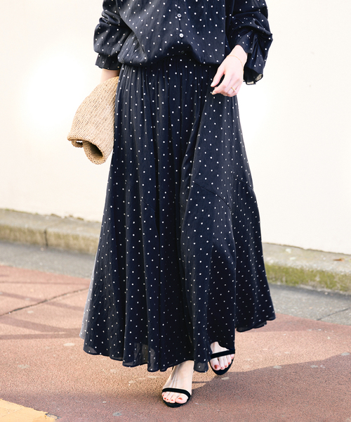 【新品】スローブイエナ　PEボイル切替ギャザースカート　白　完売カラー SLOBE IENA｜《追加》PEボイル切替ギャザースカート | Rakuten