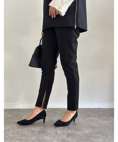 ANNDEMEULEMEESTER 【34】 羊革 綿 ストレッチ レギンス ANNDEMEULEMEESTER 【34】 羊革 綿 ストレッチ レギンス