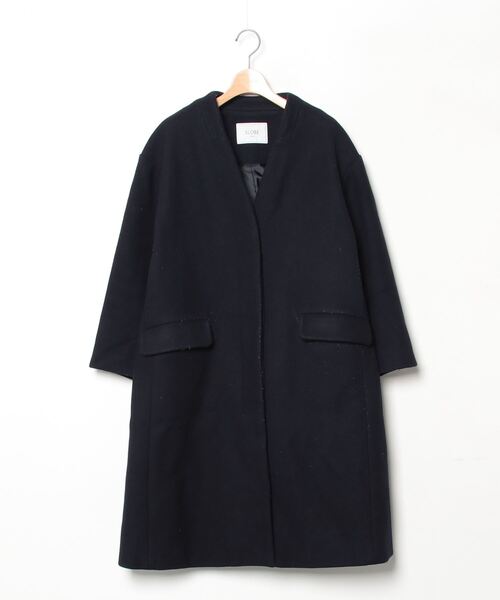 【新品未使用タグ付】 スローブイエナ シャギーノーカラーコート 近年モデル cd014-17124-01b.jpg?basethum=225