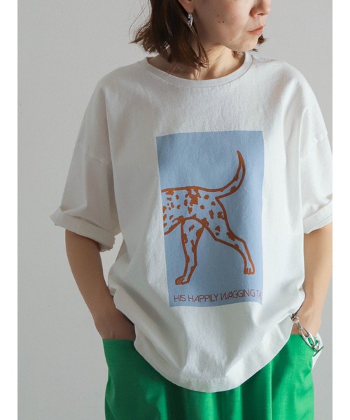 FIL DE FER tシャツ ダルメシアンPT 半袖TEE レディース