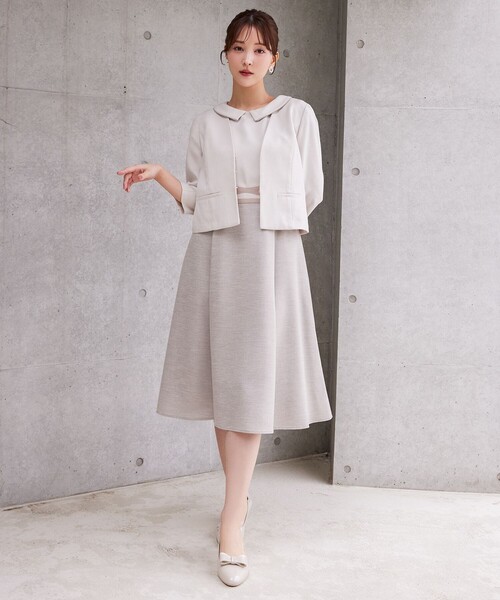 TOCCA ノーカラージャケット TOCCA ジャケット ノーカラージャケット BRIGHT LUMINOUS 七分袖