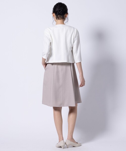 【未使用タグ付】TOCCA BRIGHT LUMINOUS ノーカラージャケット TOCCA ジャケット ノーカラージャケット BRIGHT LUMINOUS 七分袖