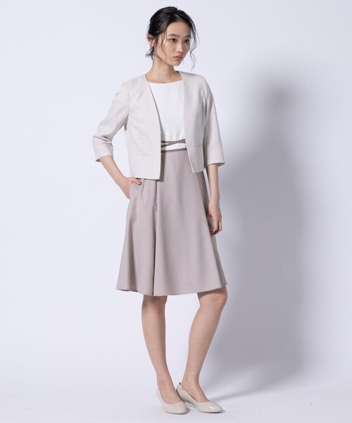 【未使用タグ付】TOCCA BRIGHT LUMINOUS ノーカラージャケット 未使用タグ付】TOCCA BRIGHT LUMINOUS ノーカラージャケット
