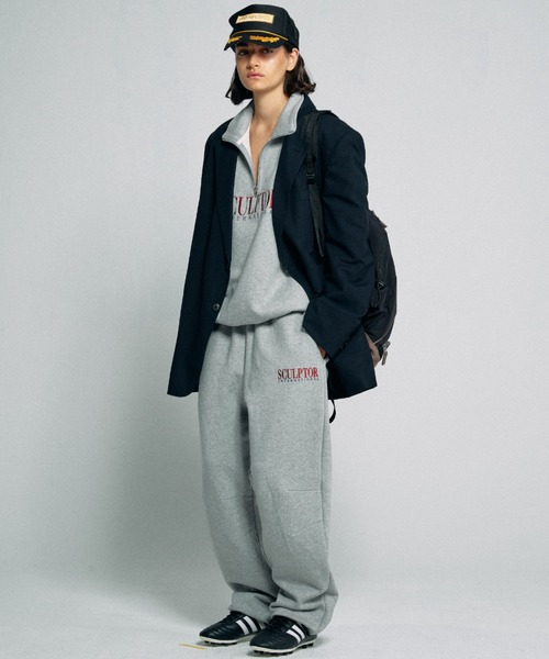 【あす楽対応】 SCULPTOR 「SCULPTOR」 スウェットカットソー MEDIUM グレー トップス