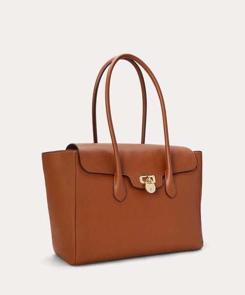 高級感ある夏バッグ★Ralph Lauren★レザー＆ラタンハンドバッグ WALRBAG02V20210001_4