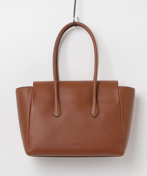 収納広々【Ralph Lauren】レザー ラージタナーサッチェル ペブルド レザー ラージ Tanner サッチェル（ハンドバッグ