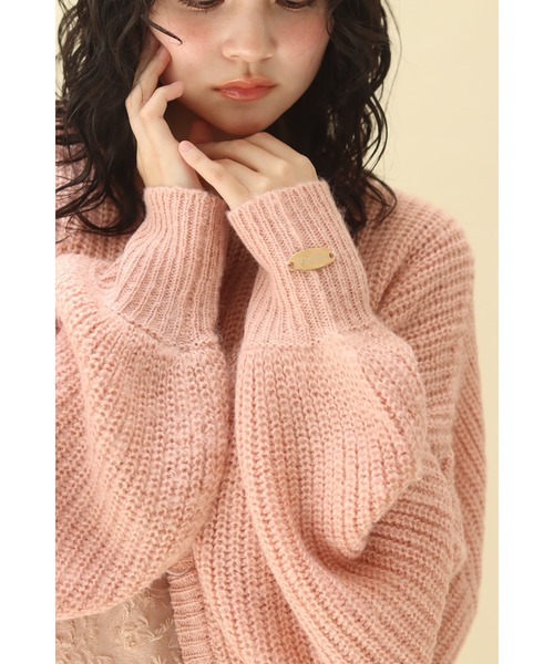 「muguet」 ニットカーディガン FREE ベビーピンク レディース_画像8