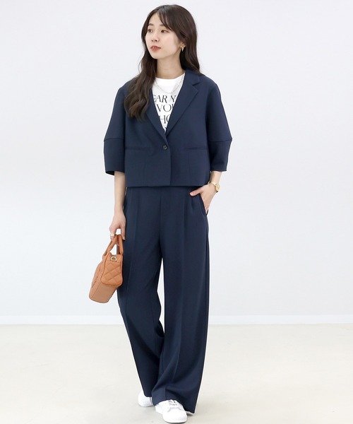 Aletta vita セットアップ ダブルクロスランタンジャケット