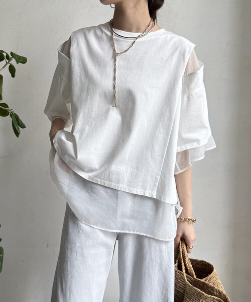 完売商品※DouDou リバーシブルカットソー セール】【WEB限定】リバーシブルカットソー（Tシャツ