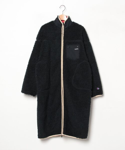 X-girl（エックスガール） コート「championコラボ」 2 ブラック