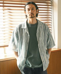 シャツ 柄レースオープンカラー半袖シャツ メンズ｜ZOZOTOWN Yahoo!店