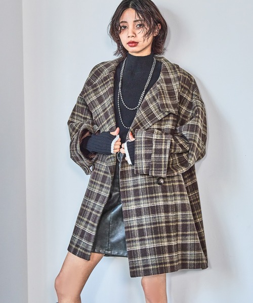 「PAGEBOY」 ピーコート FREE ブラック レディース_画像9