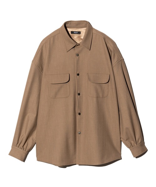 glamb（グラム） シャツ Suit Fabric Work Shirt / スーツファブリック