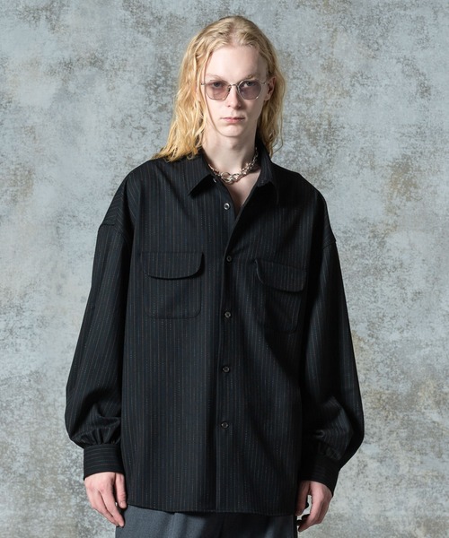glamb（グラム） シャツ Suit Fabric Work Shirt / スーツファブリック
