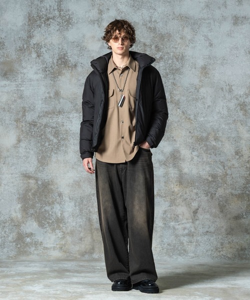 glamb（グラム） シャツ Suit Fabric Work Shirt / スーツファブリック