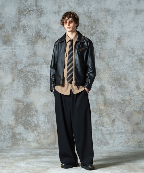 glamb（グラム） シャツ Suit Fabric Work Shirt / スーツファブリック