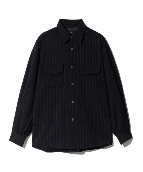 glamb（グラム） シャツ Suit Fabric Work Shirt / スーツファブリック