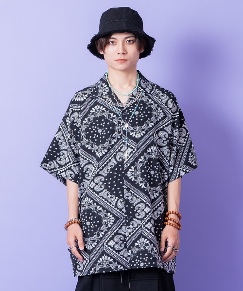 KBF オパールペイズリーシャツ ((beige)) CTTN PAISLEY REGULAR SHIRT / 綿ペイズリーレギュラーシャツ (BEIGE