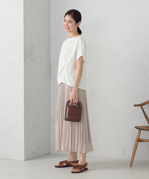 ☆MaxMara STUDIO☆ プリーツジョーゼットのスカート TIMOTEO 直営♪Max Mara Studio ジョーゼット プリーツスカート TIMOTEO