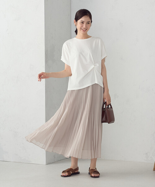 ☆MaxMara STUDIO☆ プリーツジョーゼットのスカート TIMOTEO 直営♪Max Mara Studio ジョーゼット プリーツスカート TIMOTEO