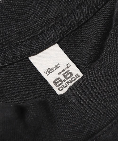 tシャツ Los Angeles Apparel/ロサンゼルスアパレル 6.5oz L/S Grmnt DyeCrewNeck 長袖Tシャツ レディー