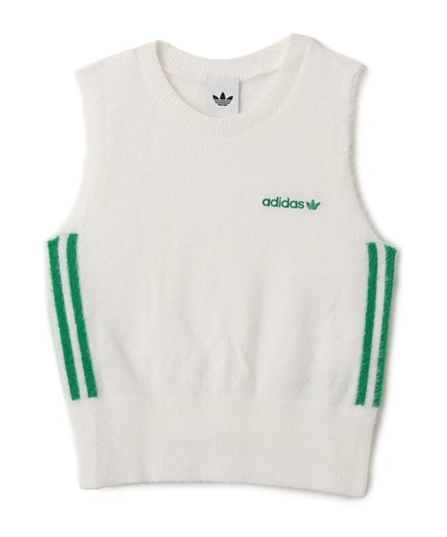 ベスト ジレ adidas FLUFFY VEST / アディダス フラッフィー ニットベスト レディース adidas ベスト ジレ FLUFFY VEST / アディダス フラッフィー