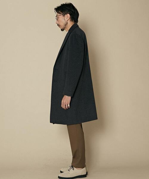 「MEN'S MELROSE」 チェスターコート 3 チャコールグレー メンズ_画像3