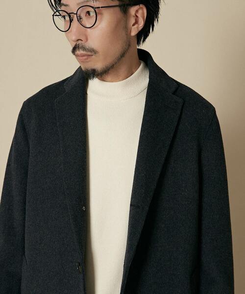 「MEN'S MELROSE」 チェスターコート 3 チャコールグレー メンズ_画像6