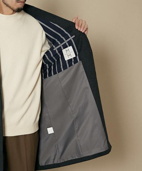 「MEN'S MELROSE」 チェスターコート 3 チャコールグレー メンズ_画像7