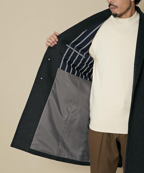 「MEN'S MELROSE」 チェスターコート 3 チャコールグレー メンズ_画像8
