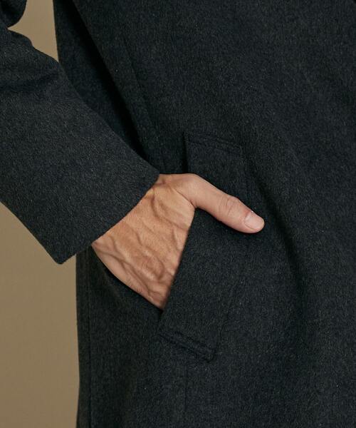 「MEN'S MELROSE」 チェスターコート 3 チャコールグレー メンズ_画像9