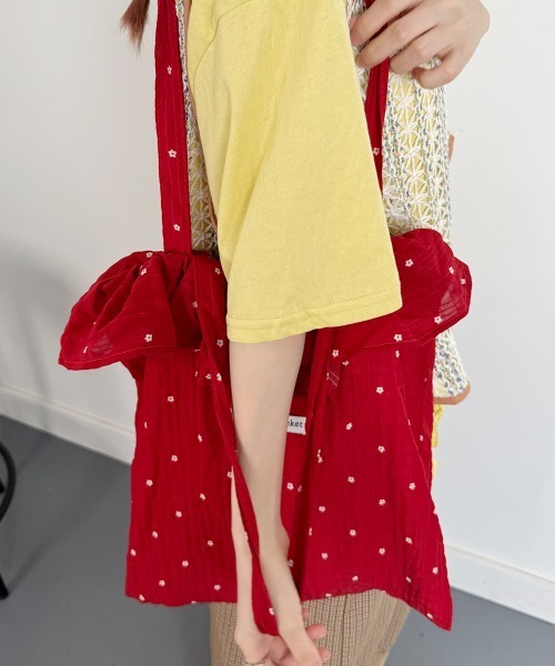 トートバッグ 小花柄 フリル エコバッグ レディース : ZOZOTOWN Yahoo
