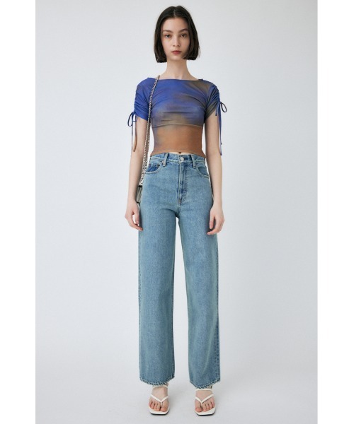 MOUSSY デニム HW 90S STRAIGHT HW 90S DAMAGED STRAIGHT(504939033) | マウジー(moussy) - d