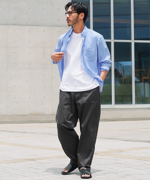 JIGGYS SHOP（ジギーズショップ） パンツ ストレッチ ワイドシルエット