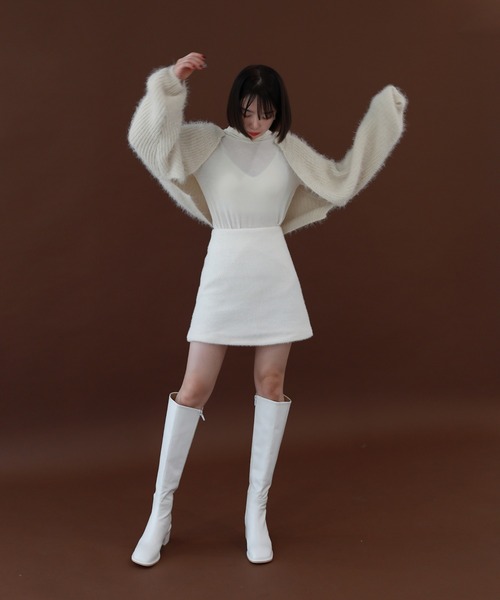 「by muni:r」 ミニスカート FREE アイボリー レディース_画像5