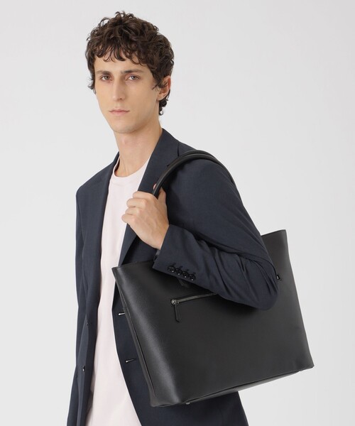 BLACK LABEL CRESTBRIDGE トートバッグ シュリンクレザートート