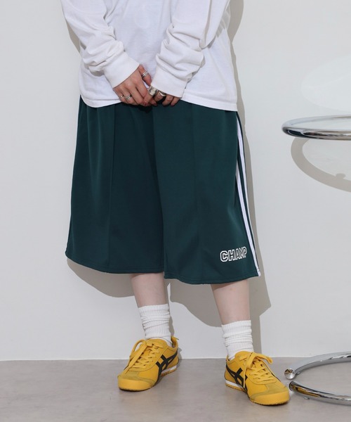 FUNALIVE（ファンアライブ） パンツ 「CHAMP」ロゴプリント脇2本ライン