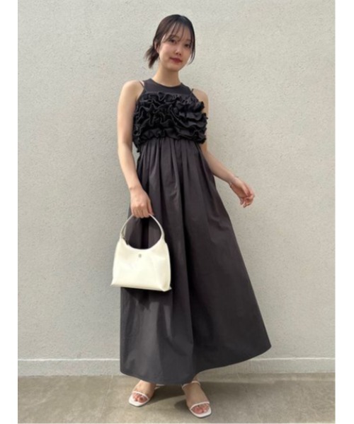 2021AW エンフォルド ENFOLD Crumple Cotton ティアードスカート 38  