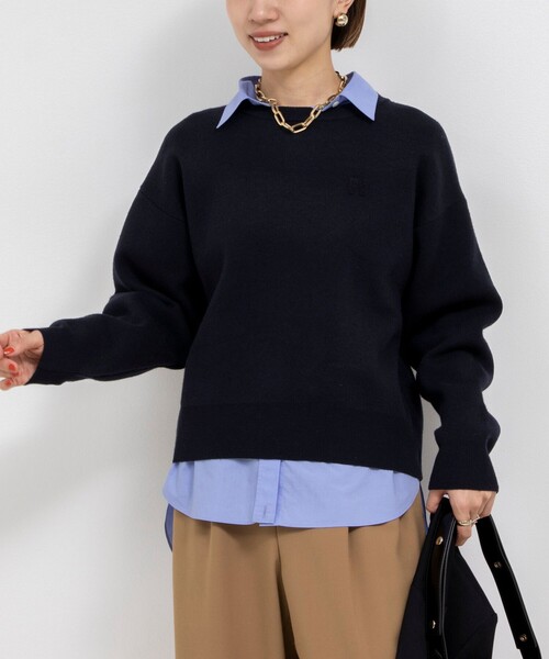 NOLLEY'S（ノーリーズ） 長袖ニット 38 ネイビー レディース