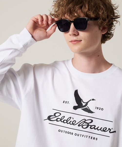 Eddie Bauer（エディーバウアー） tシャツ クラシックロゴ プリント