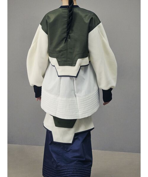 UN3D.（アンスリード） FLEECE DOCKING LAYERED TOP / フリース