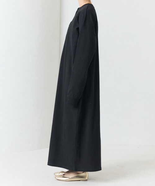 ワンピース 限定展開　USAコットン ヘンリーネック ロングスリーブ ワンピース | FREAK'S STORE | 15