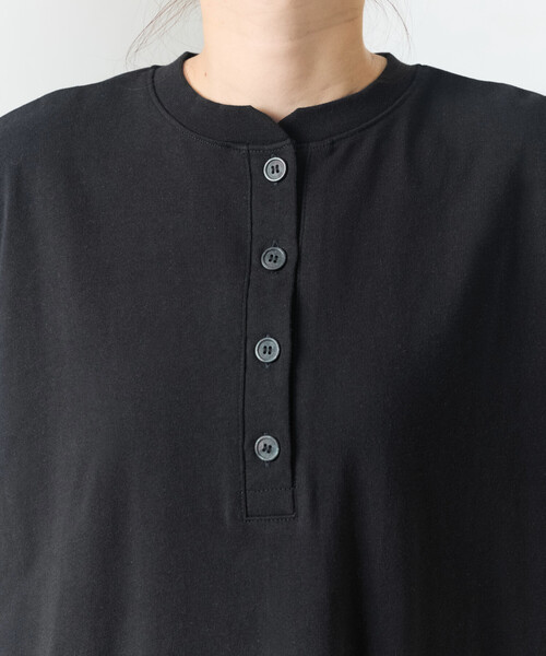 ワンピース 限定展開　USAコットン ヘンリーネック ロングスリーブ ワンピース | FREAK'S STORE | 11