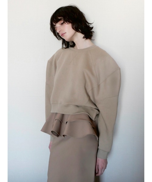 AMOMMA（アモマ） トレーナー スウェット PUFF SLEEVE SWEAT 起毛なし