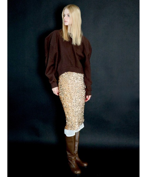 トレーナー スウェット PUFF SLEEVE SWEAT 起毛なし レディースの画像