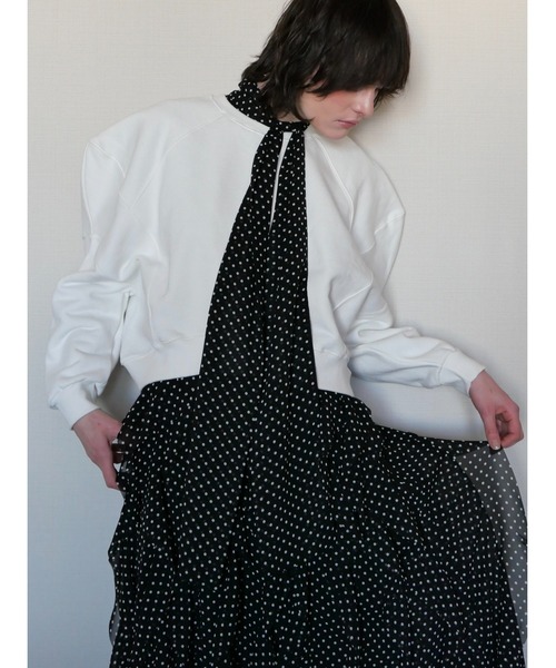 AMOMMA（アモマ） トレーナー スウェット PUFF SLEEVE SWEAT 起毛なし