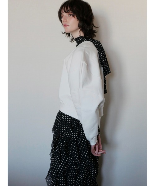 トレーナー スウェット PUFF SLEEVE SWEAT 起毛なし レディースの画像