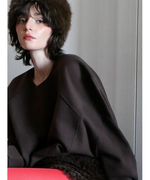 AMOMMA（アモマ） トレーナー スウェット PUFF SLEEVE SWEAT 起毛なし