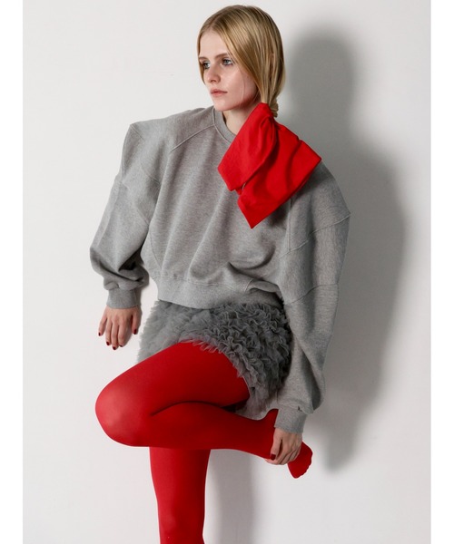 トレーナー スウェット PUFF SLEEVE SWEAT 起毛なし レディースの画像