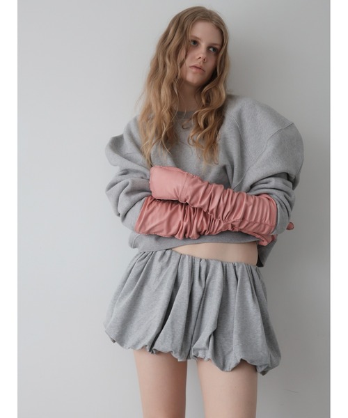 トレーナー スウェット PUFF SLEEVE SWEAT 起毛なし レディースの画像